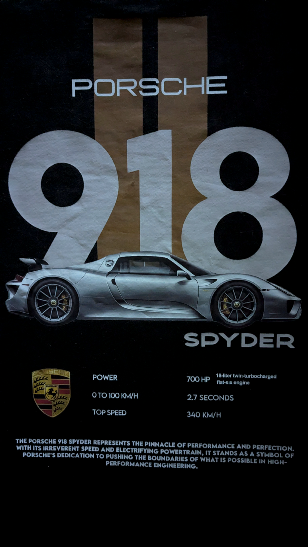 918 SPYDER // LEGACY DROPSHOULDER TEE (Black)