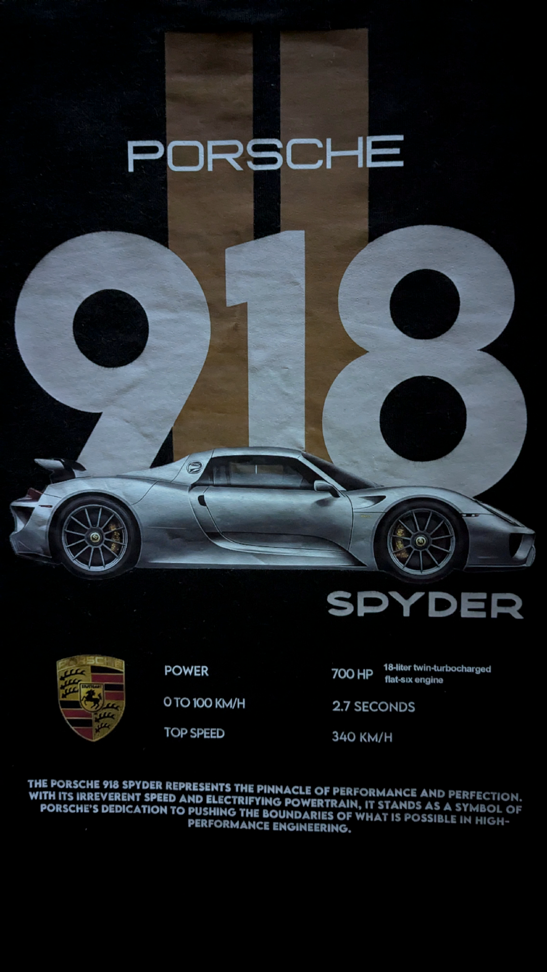 918 SPYDER // LEGACY DROPSHOULDER TEE (Black)