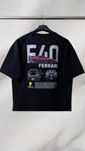 F40 "Masterpiece" Drop-Shoulder Tee (Black)