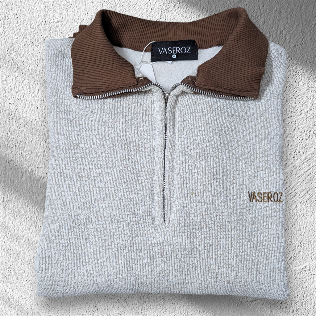 Vaseroz Relaxed Quarter-Zip Knit