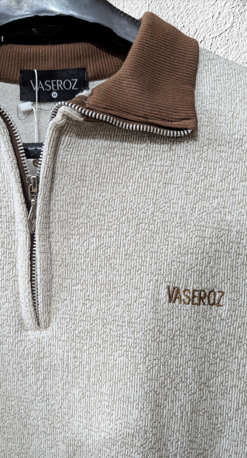 Vaseroz Relaxed Quarter-Zip Knit