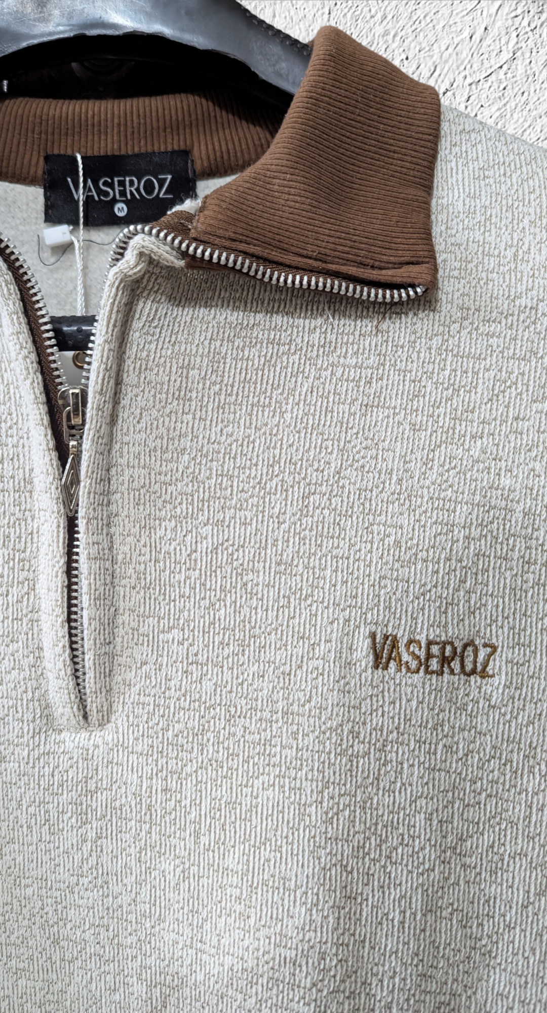 Vaseroz Relaxed Quarter-Zip Knit