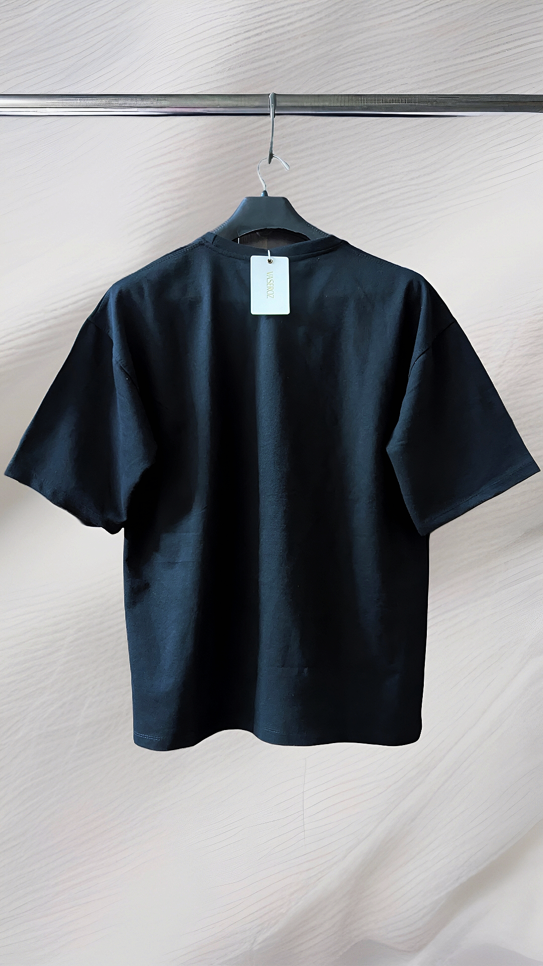 VERTICAL SERIES // ESSENTIAL DROPSHOULDER TEE  (Black)