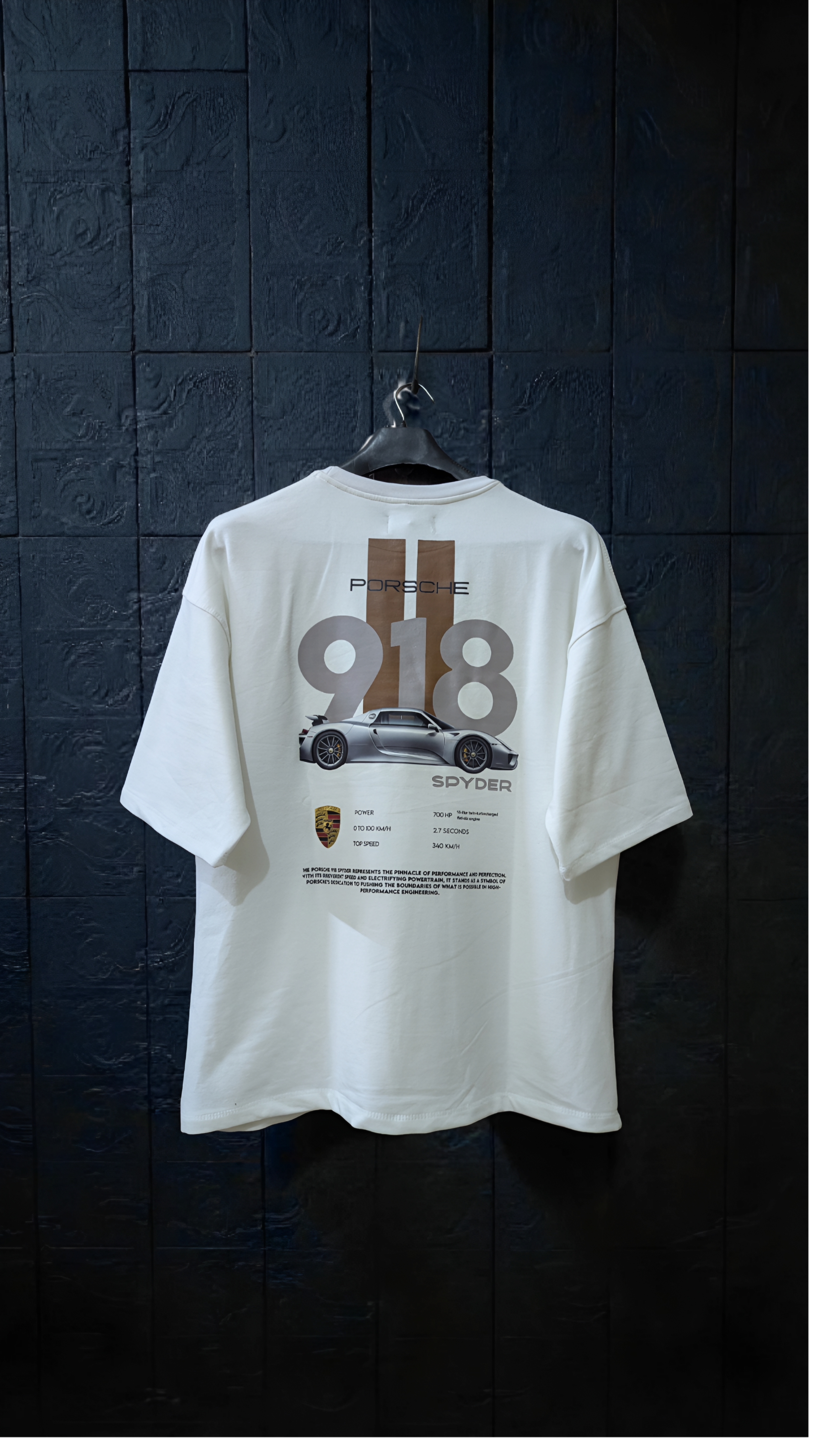 918 SPYDER // LEGACY DROPSHOULDER TEE (White)