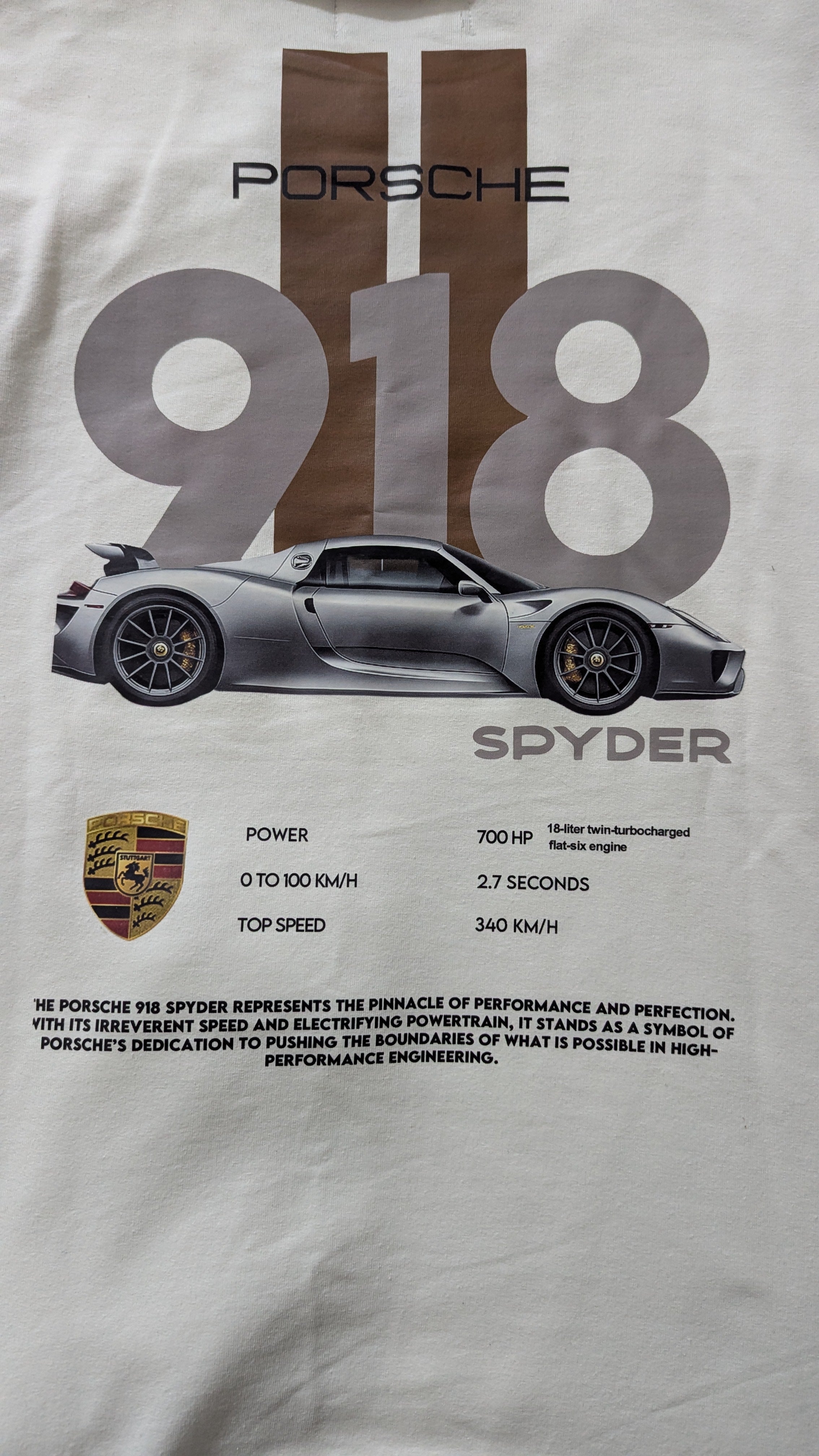 918 SPYDER // LEGACY DROPSHOULDER TEE (White)